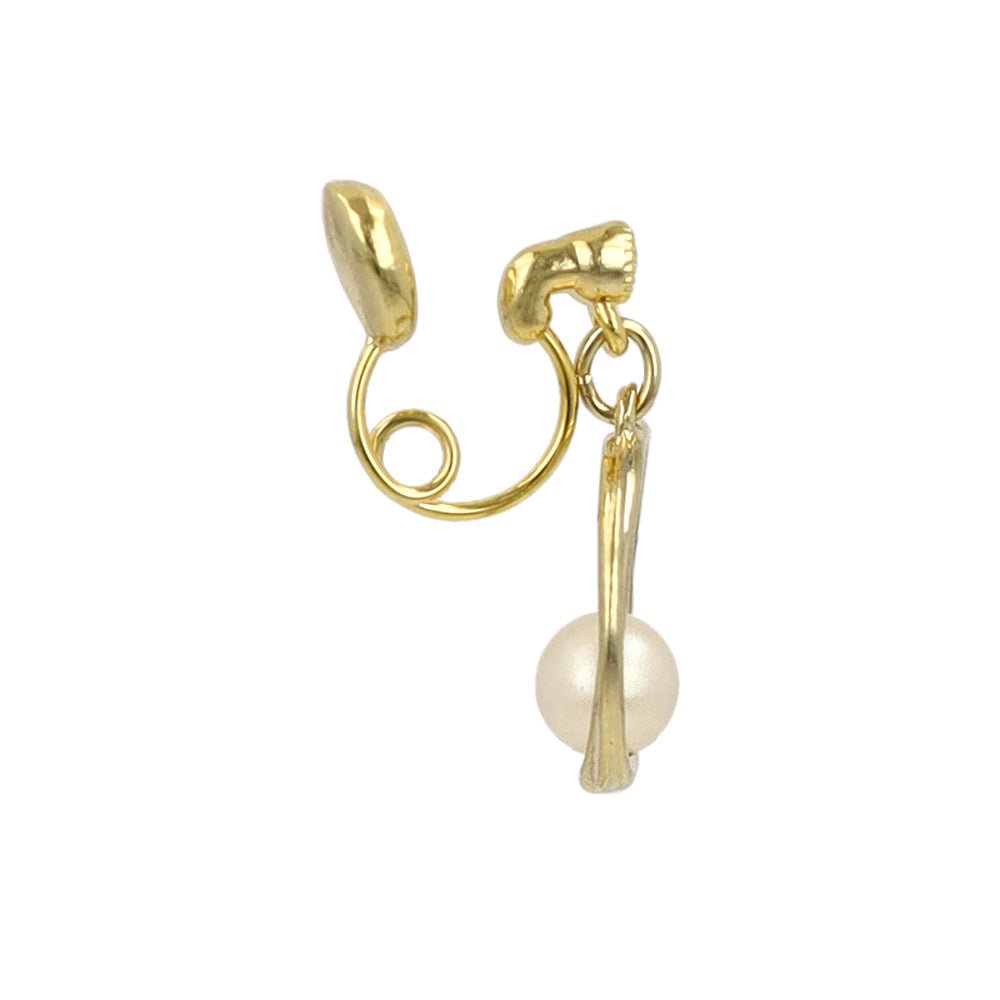 Pearl Ring Drop Clip Ons
