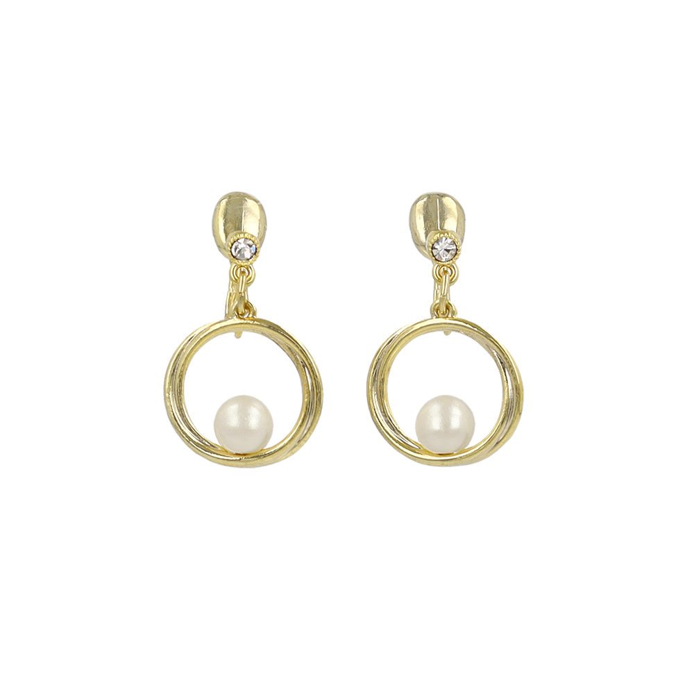 Pearl Ring Drop Clip Ons