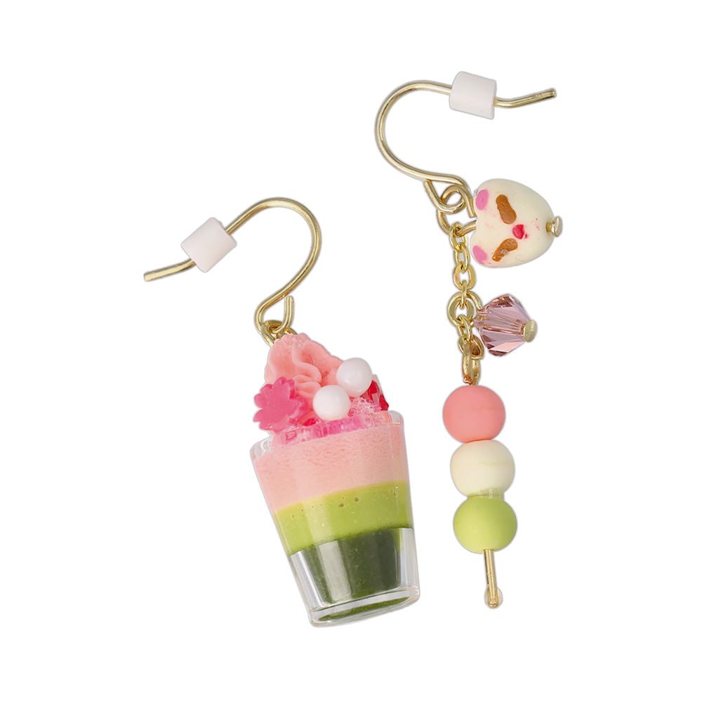 Matcha Parfait and Dango Earrings