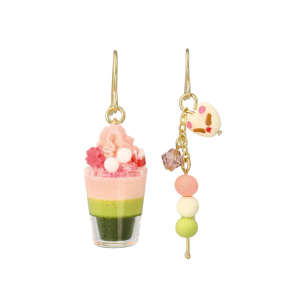 Matcha Parfait and Dango Earrings